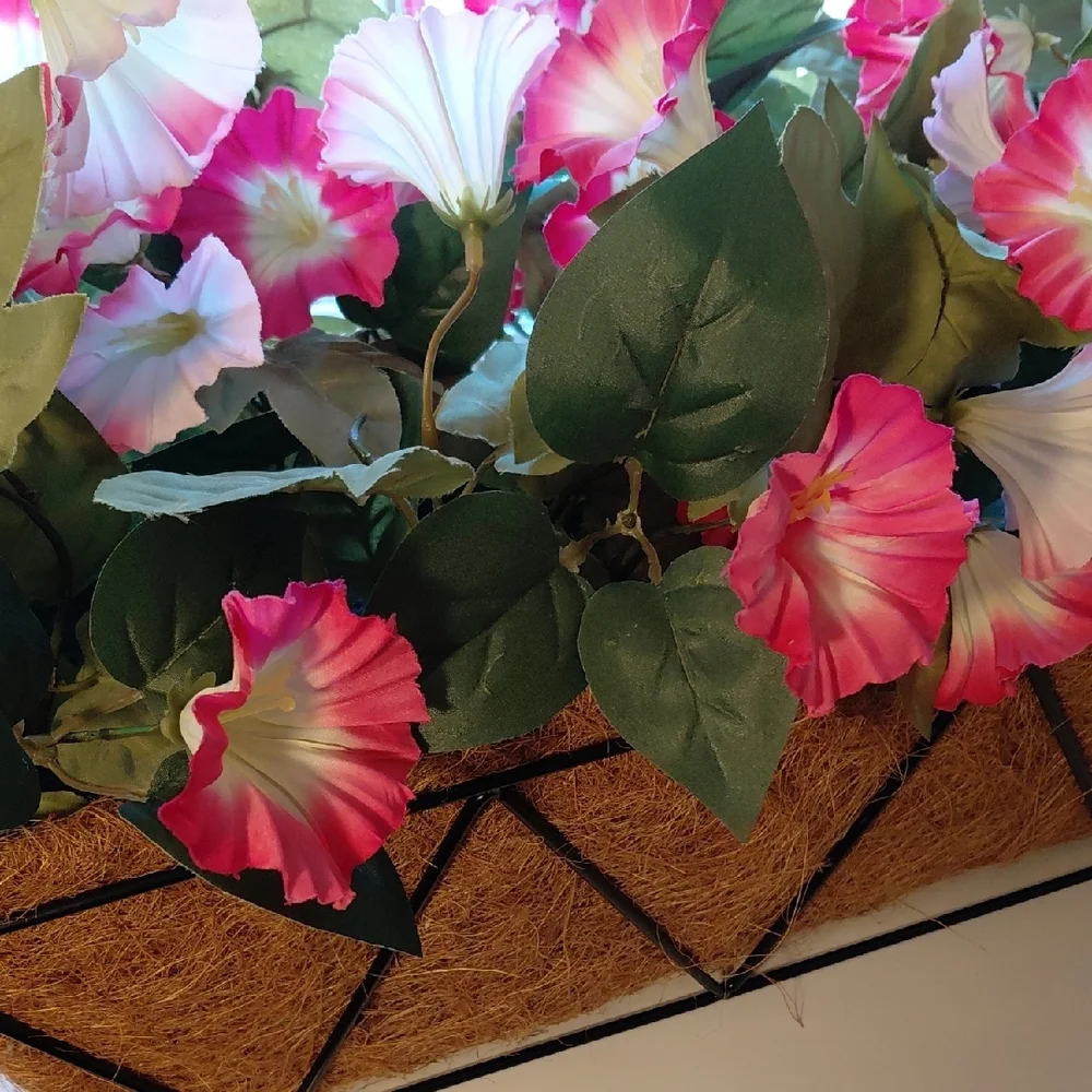 Gorgeous, Vibrant Pink and Green Faux Floral Arrangement